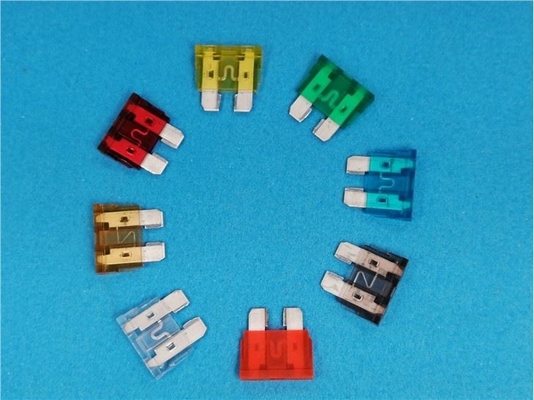 Fusibile a lama per auto a LED mini PBT in rame stagnato 1A-40A Corrente nominale