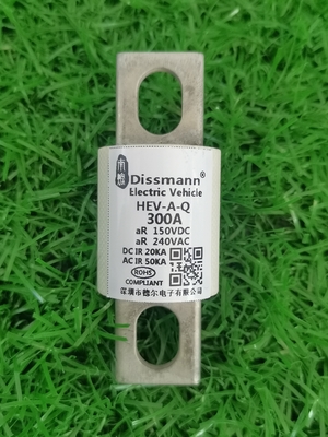 Fusibile per veicoli elettrici CC per auto da 250 Volt EV / HEV per stazione di ricarica 300 Amp
