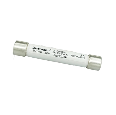 Fusibile ad alta tensione di CC 1500VDC, fusibile solare ceramico del cavo elettrico di amp